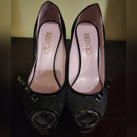 Red Valentino peep-toe heels - Picture 4 of 14